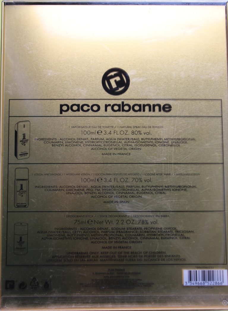 Alternative view of Zestaw Paco Rabanne 1 Million 100ml+100ml+sztyft