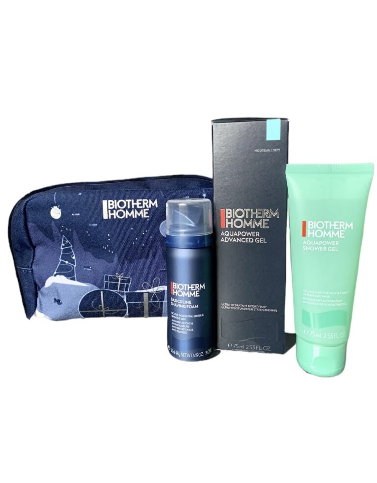 Alternative view of Biotherm Homme Aquapower zestaw 75ml+75ml+50ml+ kosmetyczka